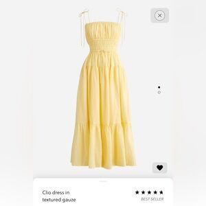 J. Crew Clio Dress in Textured Gauze MEDIUM